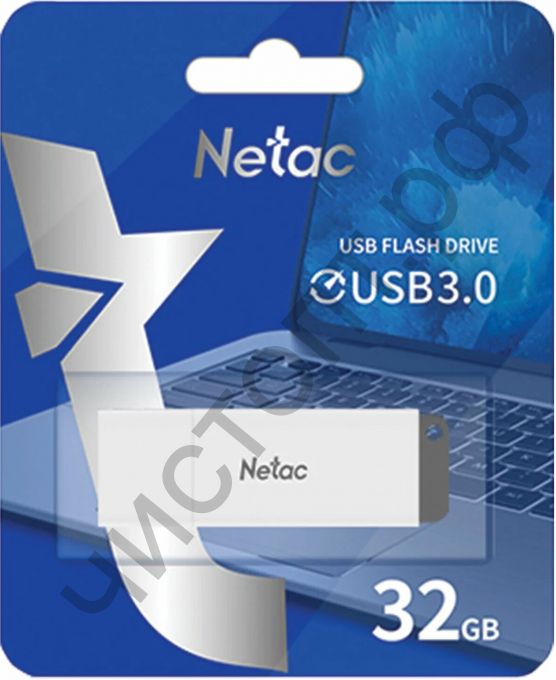 флэш-карта USB 3.0 Netac 32GB U185 белый с LED индикатором