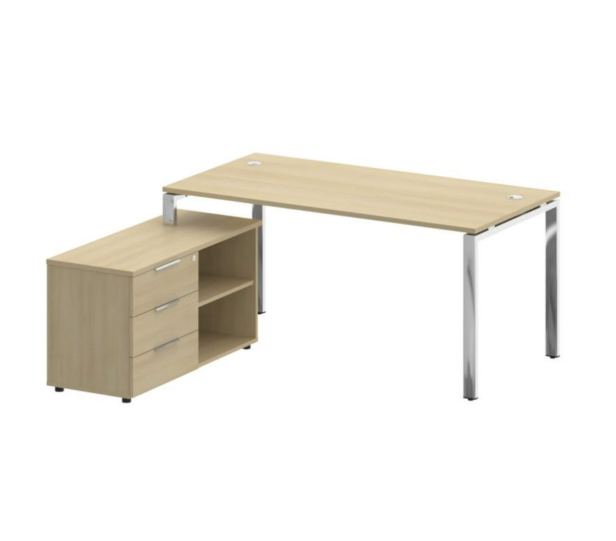 Metal System Direct Стол руковод. с тумбой БГ.СРТ-4.8 (L) 1700х1620х750