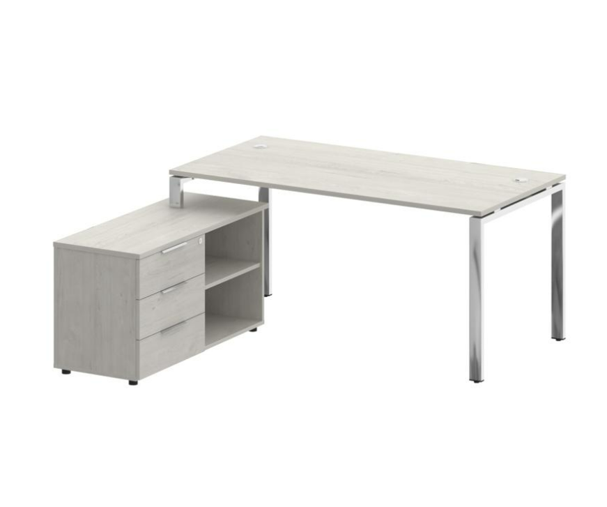 Metal System Direct Стол руковод. с тумбой БГ.СРТ-4.8 (L) 1700х1620х750