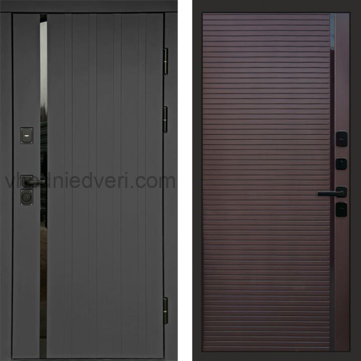Входная дверь Termo-door Роял Графит - Porte Шоколад