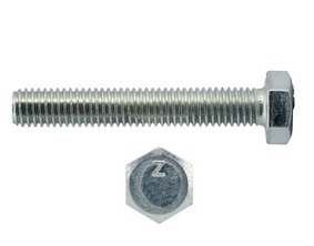 Болт DIN933 М10x 50 цинк кл.пр. 8.8 (10кг) (пр.275шт)