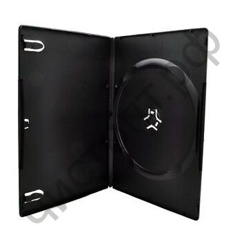 DVD BOX SLIM 7мм 1B(тонкий черный толщ.7mm на 1DVD)