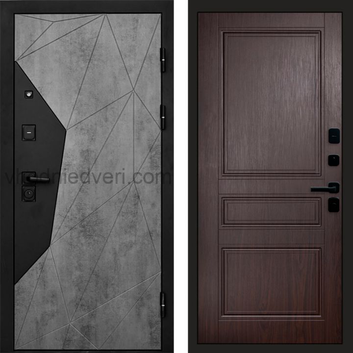 Входная дверь Termo-door Авангард Бетон - Класскика Венге