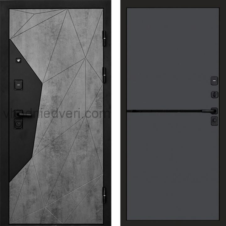 Входная дверь Termo-door Авангард Бетон - Нео Графит
