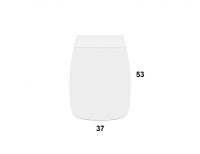 Унитаз напольный приставной Globo Daily DA002 схема 3