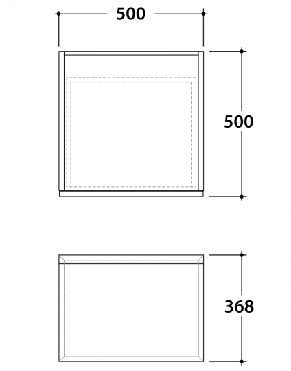 Ящик Globo Javier JA3650 50x50x36,8 схема 3 Ящик Globo Javier JA3650 50x50x36,8 схема 3
