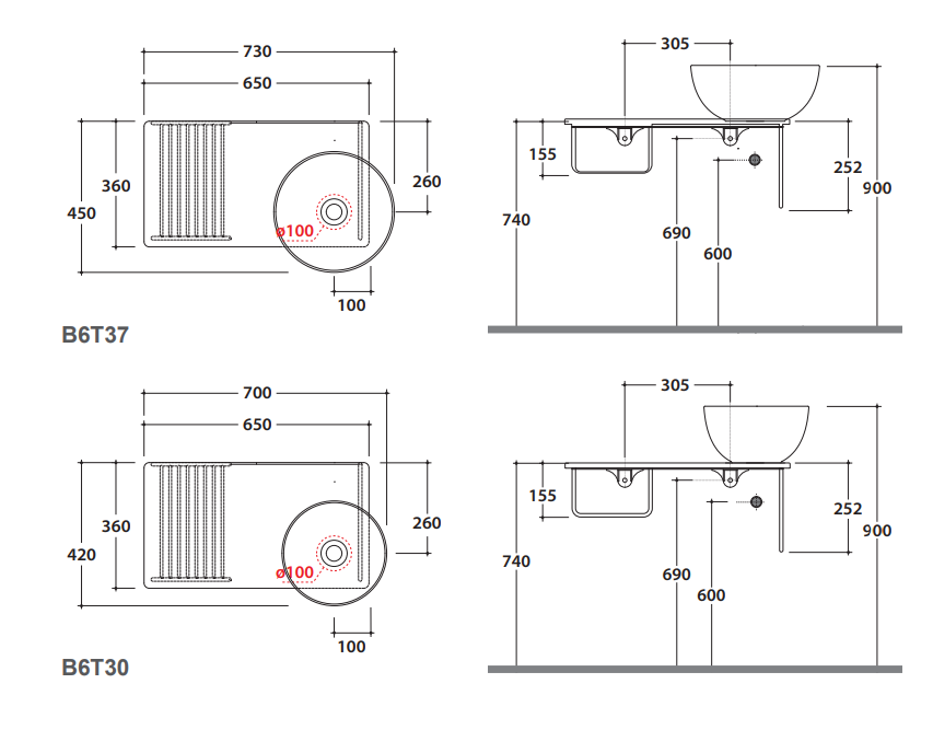 Консоль под раковину Globo Tile OP007T 65x36 ФОТО