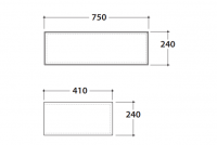 Ящик для хранения Globo New Bob OP022B схема 2