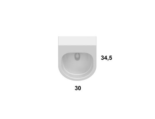 Подвесной писсуар Globo Forty3 FO031 схема 3 Подвесной писсуар Globo Forty3 FO031 схема 3