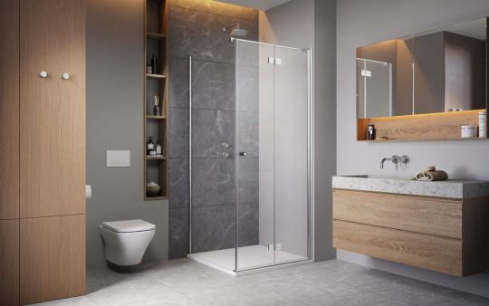 Душевой уголок со складной дверью Radaway Essenza KDJ B 100 х 75 см схема 2