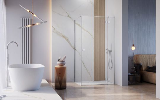 Душевой уголок Radaway Essenza KDJ с распашной дверью 120 х 100 см схема 2