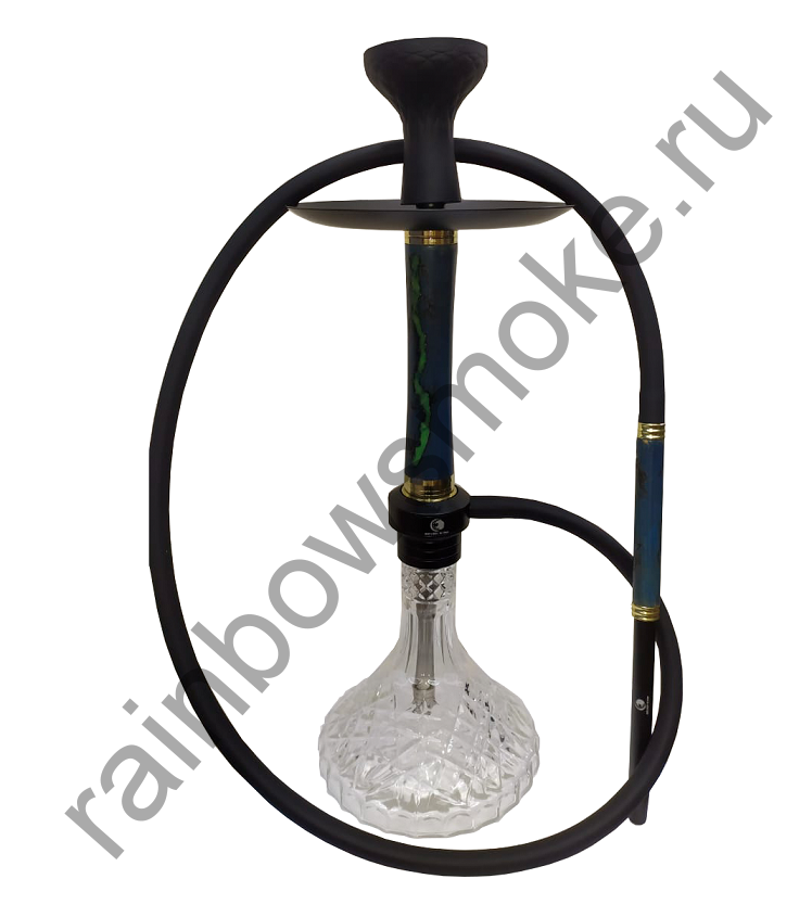Кальян 7 Star 0208 Cветящаяся Шахта Зеленый S (Mini) 50 см