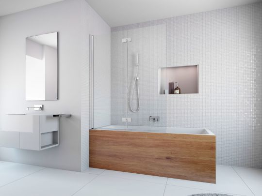 Шторка на ванну складная Essenza PND I 100 см схема 2 Шторка на ванну складная Essenza PND I 100 см схема 2