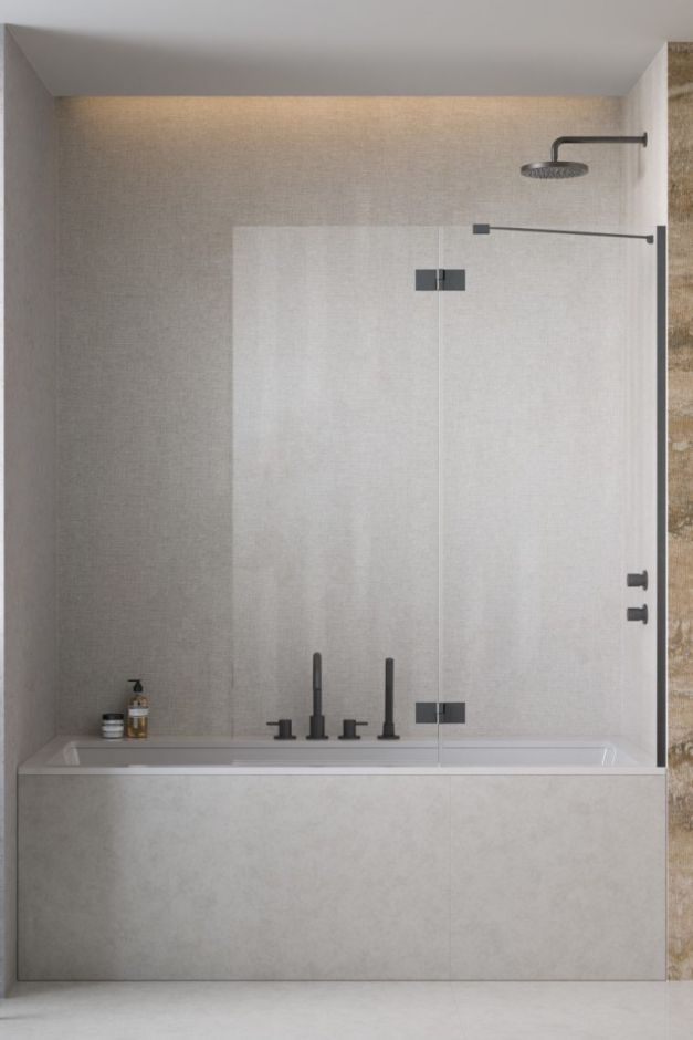 Шторка на ванну распашная Essenza PND II 140 см ФОТО