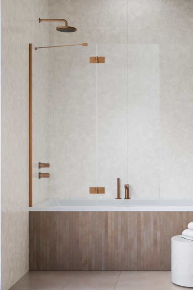 Шторка на ванну распашная Essenza PND II 100 см ФОТО