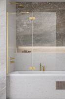 Шторка на ванну распашная Essenza PND II 100 см схема 8