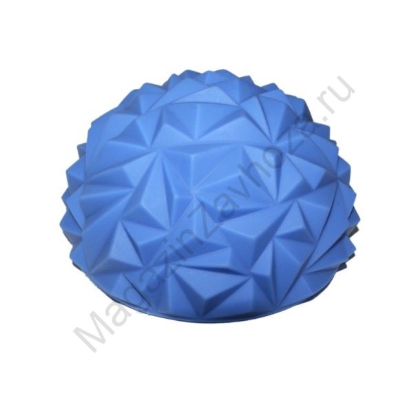 Полусфера массажно-балансировочная с треугольными шипами диаметр 15 см