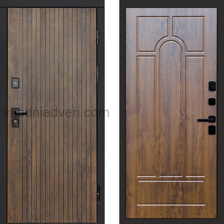 Входная дверь Termo-door Твист Ультра - Арка Дуб