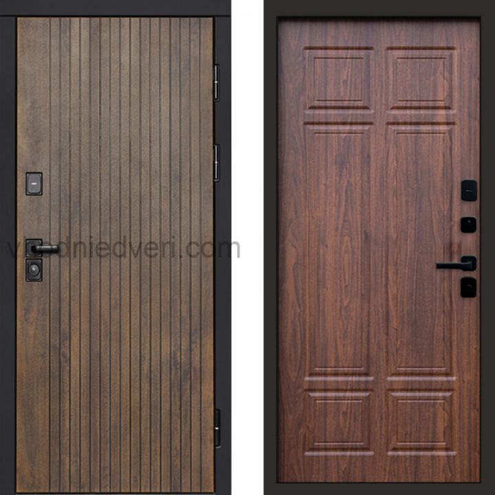 Входная дверь Termo-door Твист Ультра - Орех премиум