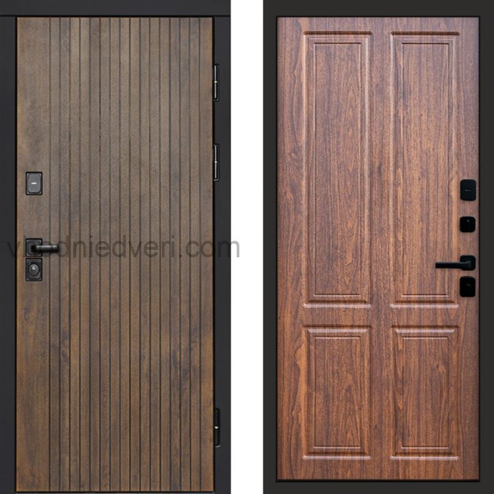 Входная дверь Termo-door Твист Ультра - Орех стандарт