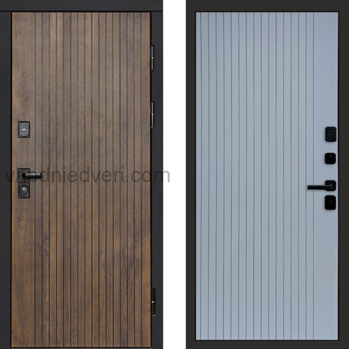 Входная дверь Termo-door Твист Ультра - FLAT Грей софт