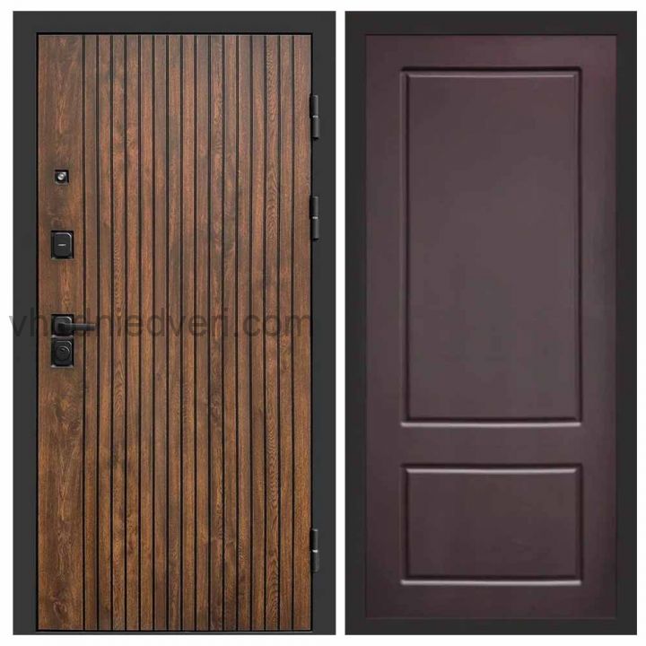 Входная дверь Termo-door Твист Дуб style - Марсель Шоколад