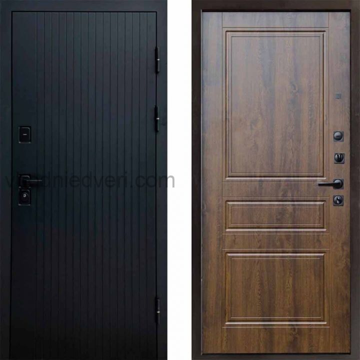 Входная дверь Termo-door Твист Black style - Классика Дуб