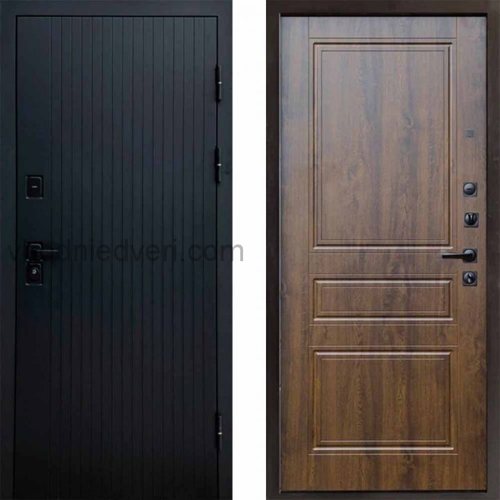 Входная дверь Termo-door Твист Black style - Классика Дуб