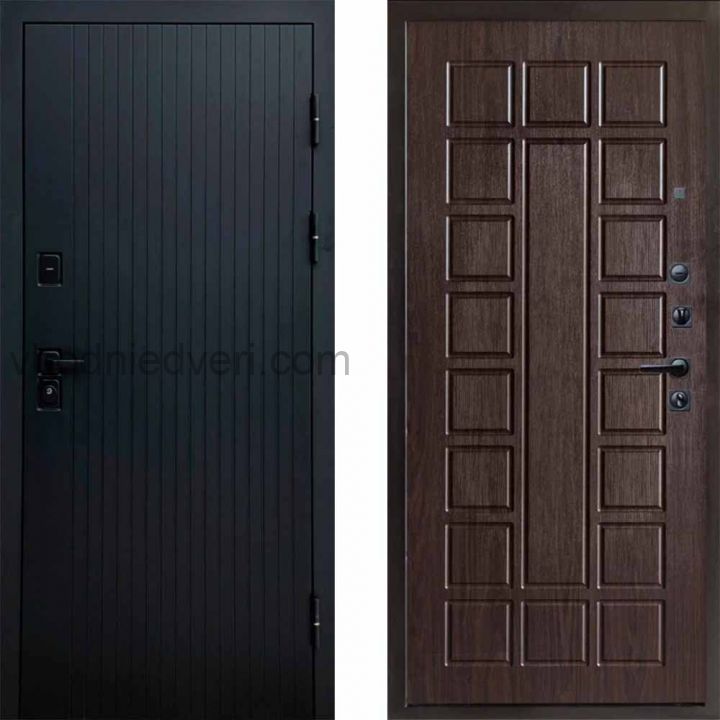 Входная дверь Termo-door Твист Black style - Престиж Венге