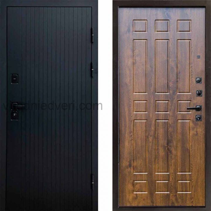 Входная дверь Termo-door Твист Black style - Спарта Дуб