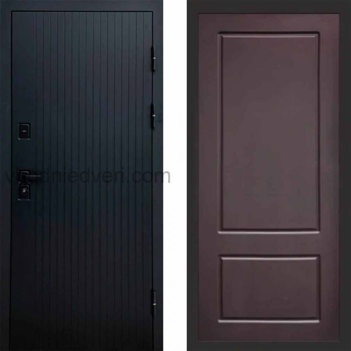 Входная дверь Termo-door Твист Black style - Марсель Шоколад