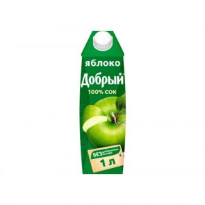 Сок яблочный 1л