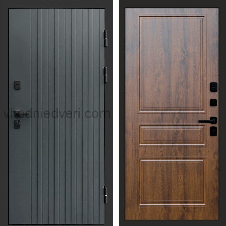 Входная дверь Termo-door Твист Грей style - Классика Дуб