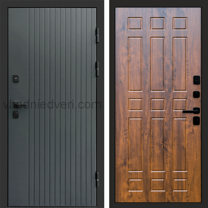 Входная дверь Termo-door Твист Грей style - Спарта Дуб