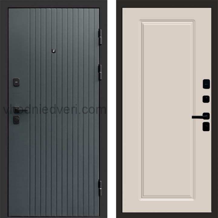Входная дверь Termo-door Твист Грей style - Гранд Слоновая кость