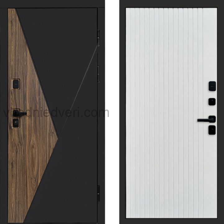 Входная дверь Termo-door Матрикс Дуб - FLAT Белый софт