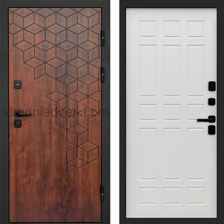 Входная дверь Termo-door Спейс Дуб патина - Спарта Лиственница