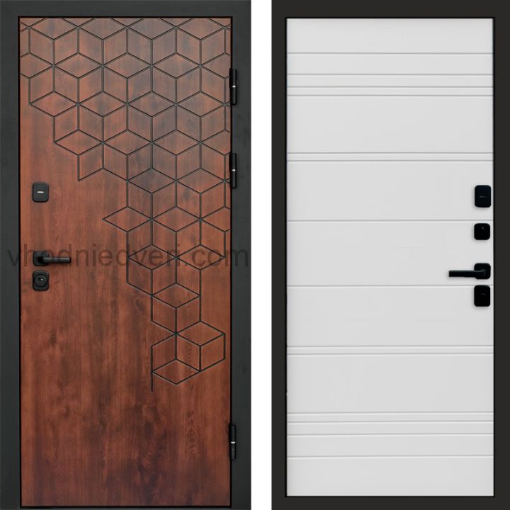 Входная дверь Termo-door Спейс Дуб патина - White Line
