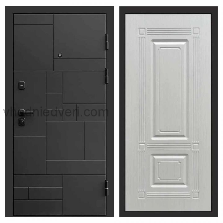Входная дверь Termo-door Квадро Black - Мадрид Лиственница