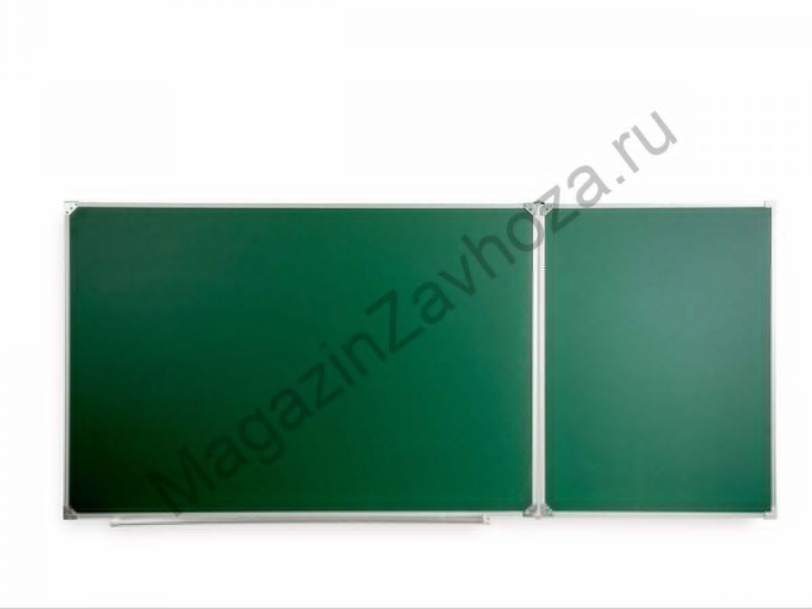 Двухэлементная(П) магнитная полимерная школьная доска 2250х1000 (меловая)