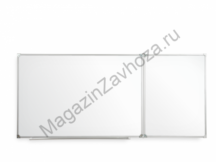 Двухэлементная(П) магнитная полимерная школьная доска 2550х1000 (маркерная)