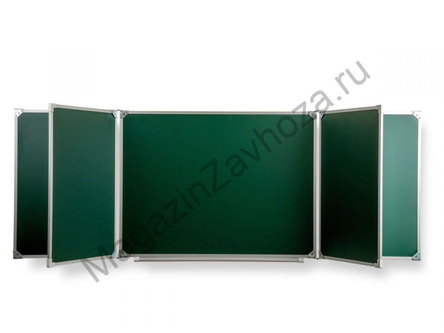 Пятиэлементная магнитная полимерная школьная доска 3400х1200 (меловая)