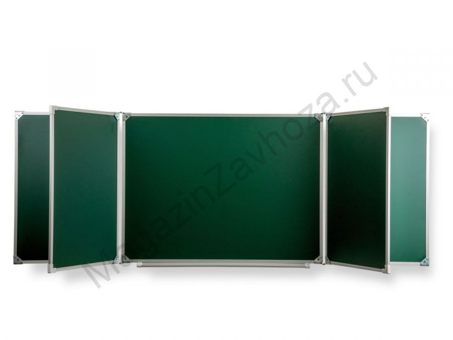 Пятиэлементная магнитная эмалированная школьная доска 2000х750 (меловая)