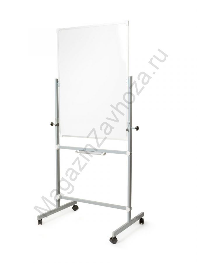 Поворотная магнитная полимерная школьная доска 1500х1000 комбинированная(мелмаркер)