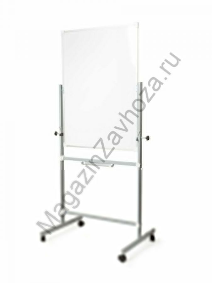 Поворотная магнитная эмалированная школьная доска 1500х1000 комбинированная(мелмаркер)