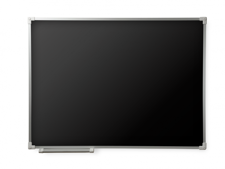 Одноэлементная магнитная полимерная школьная доска 1200x1000 чёрная