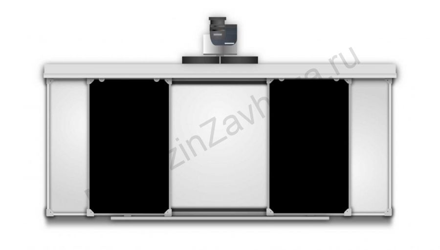 Рельсовая система  3000x1000(1500x1000) комби (боковые: маркер, центр: черный)