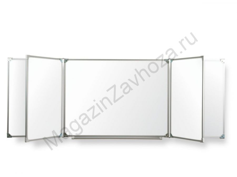 Пятиэлементная магнитная полимерная школьная доска 3600х1200 (маркерная)