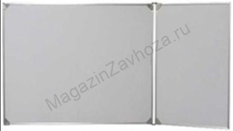 Двухэлементная(П) магнитная полимерная школьная доска 1500х750 (маркерная)