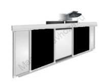 Интерактивный рельсовый комплект 4000*1500 мм с интерактивной доской 83" (комби белый/черный)